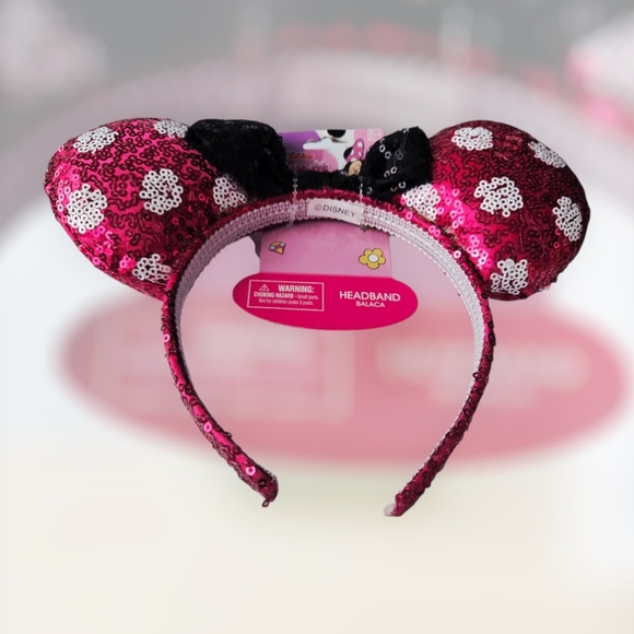 DISNEY Minnie Mouse Sequin Headband NEW With Tags - Picture 2 of 3